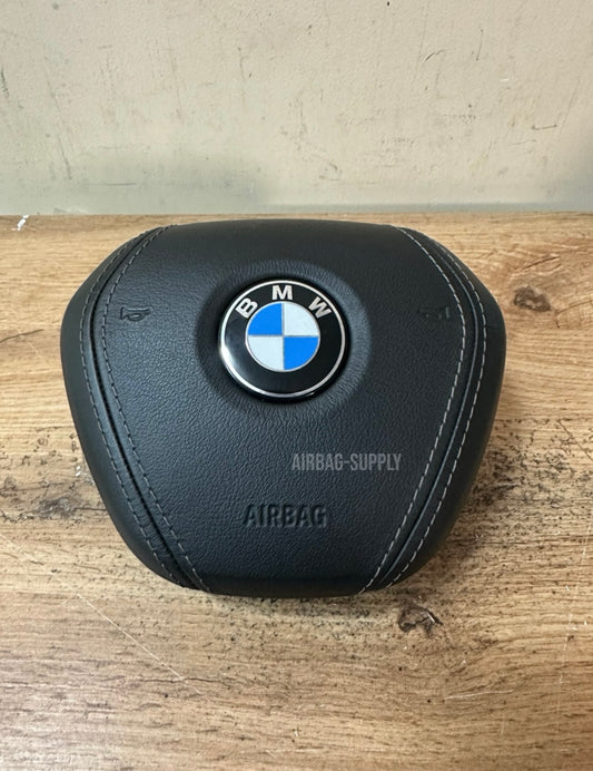 BMW G30 G32 530 540 640 FRONT LEFT DRIVER STEERING WHEEL AIRBAG LEATHER